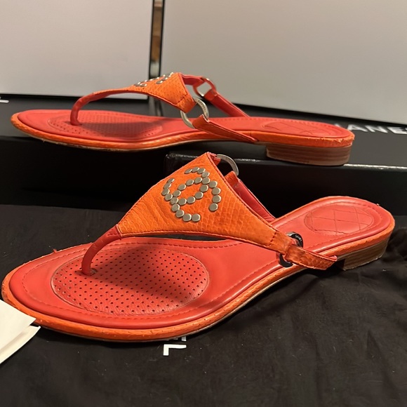 Authentic Chanel logo mules - Picture 13 of 16